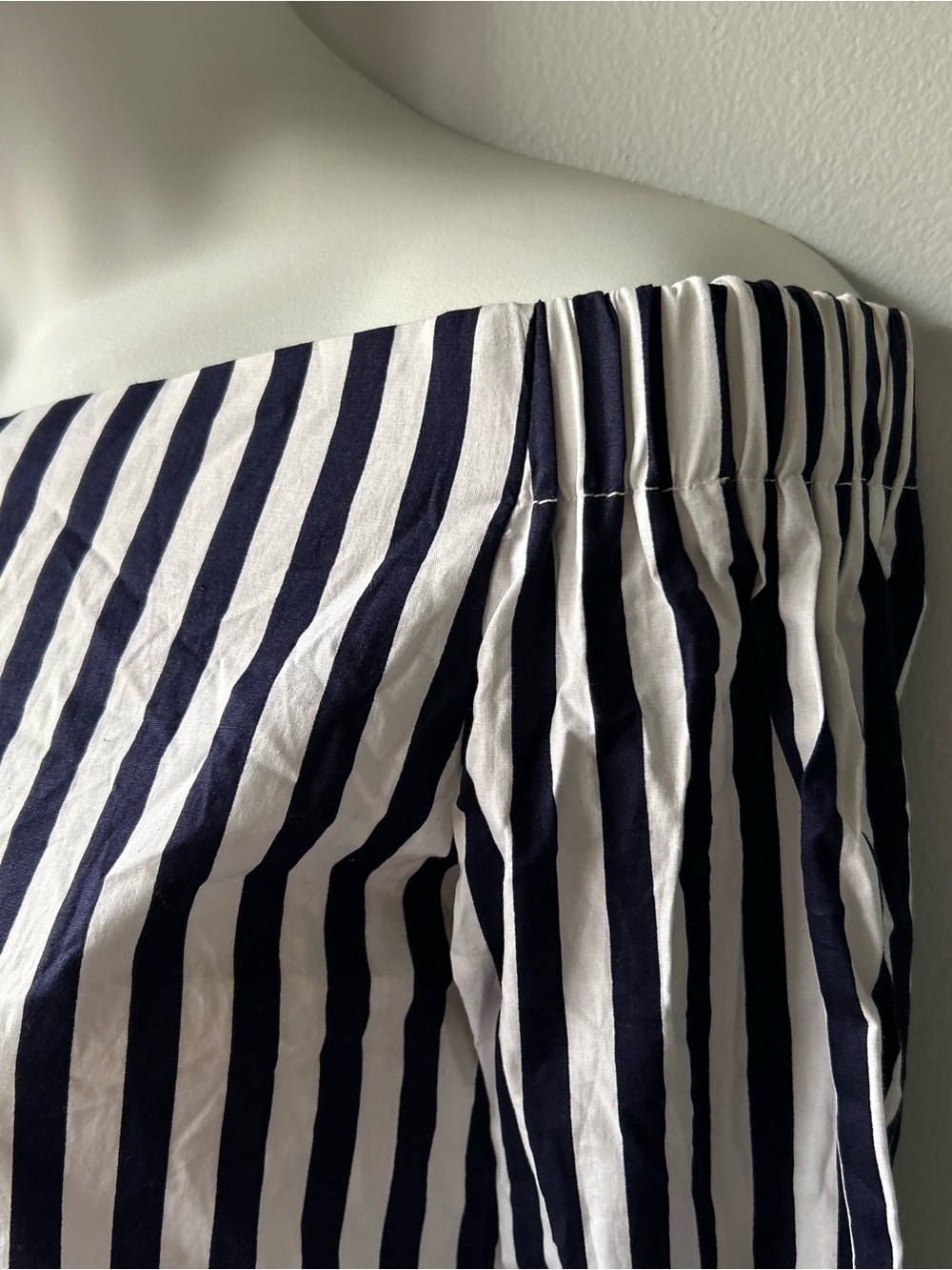 NWT Anself Off The Shoulder Stipulated Button Up Blouse - Picture 6 of 10